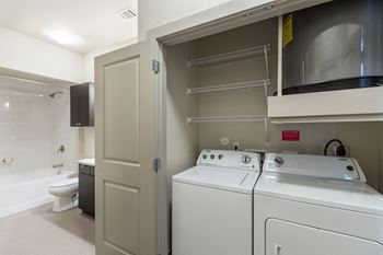 In-home washer and dryer at Windsor South Lamar, Austin, Texas